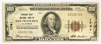 1929 $100 Federal Reserve Bank Note