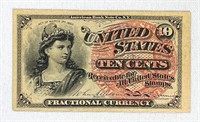 1863 US 10c Fractional Currency Note UNC