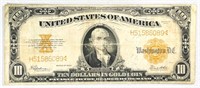 1922 $10 Gold Certificate Speelman/White CIRC
