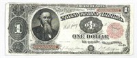 1891 $1 Treasury Note NEARLY UNC