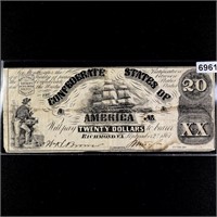 1861 Series - $20 Dollar Confederate States Note