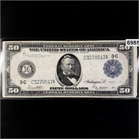 1914 $50 Dollar Federal Reserve Note CLOSELY UNC
