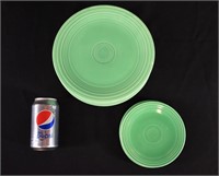 10- 1936 Green Homer Laughlin Fiestaware Plates