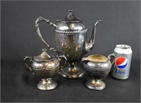 4-pc Silver Plated Coffee Set