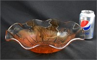 Jeannette Glass IRIS IRIDESCENT Fruit Bowl