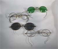 4 Civil War Era Sun Spectical Eye Glasses