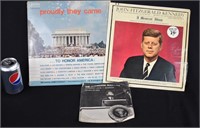 3 JFK John F. Kennedy Albums