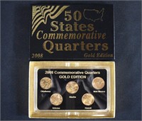 2008 Commemorative Quarters Gold Edition