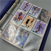 Sports Cards Collection in Blue Binder