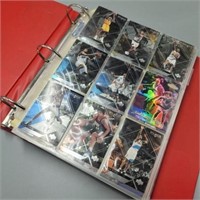 Sports Cards Collection in Red Binder