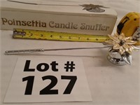 Poinsettia candle Snuffer, brand new