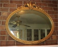 antique French style gesso mirror