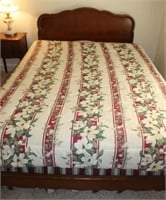 Permacraft cherry full size French Provincial bed