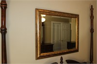 Kirklands gold framed beveled mirror