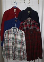 lot mens winter shirts lined/flannel