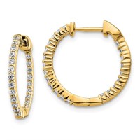 Manufacturer Direct HOOP Earrings Gold Diamond Gemstone