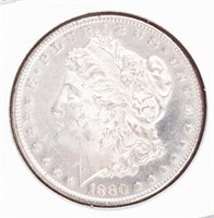 Coin 1880-S Morgan Silver Dollar, DMPL Gem Unc.