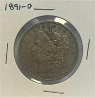 1891 "O" - MORGAN SILVER DOLLAR (M4)