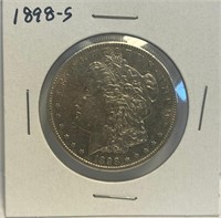 1898 "S" - MORGAN SILVER DOLLAR (M9)