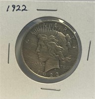 1922 - PEACE SILVER DOLLAR (M12)