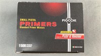 1500 Small Pistol Primers Fiocchi