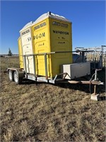 4  Portable Out Houses on Trailer