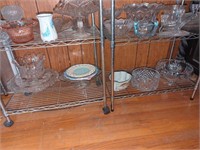 Contents of glassware on bottom shelf