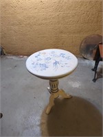 Painted round table