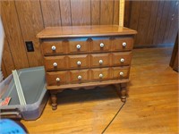 3 drawer wood nightstand