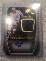 BRETT CONNELLY JERSEY AUTO ROOKIE CARD