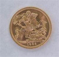 1965 Gold Full Sovereign - Elizabeth II Head Gold