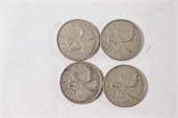 1955 - 1962 Canadian 25 Cent Coins
