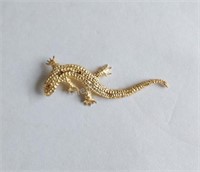 10K Yellow Gold Lizard Charm