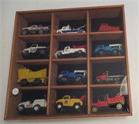 Tow Truck Display Case with (12) Tow Trucks
