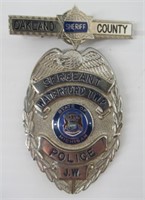 Sergeant Waterford Twp. Police Badge. Measures