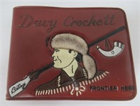 Vintage Davey Crockett Wallet with Fur Cap with