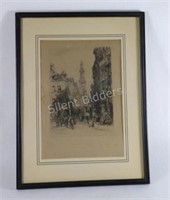 A. Brunet-Debaines, St. Mary Le- Strand Etching