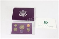 1990 Clad US Proof 5 Coin Set w Original Packaging