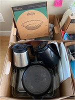 C - PAMPERED CHEF PIE PLATE, BOWLS, UTENSILS, MORE