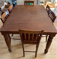 C - DINING TABLE W/ 6 CHAIRS (K1)