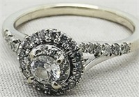 10KT WHITE GOLD .65CTS DIAMOND RING