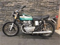 1974 HONDA CB 450- MILES: 12,122- MOTOR STUCK FROM