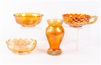 Lot of Various Carnival Glass