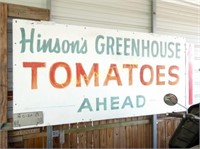 HINSONS GREENHOUSE SIGN 8FT X 4FT