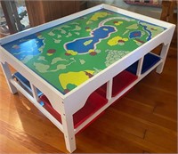 Kids’ Play Table w/ Colorful Surface Map