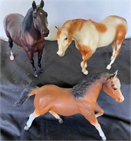 3 Vintage Breyer Toy Horses