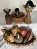 Vtg, Classic Art Glass, Pottery & Chalk-ware