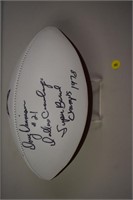 Autographed Football Doug Dennison