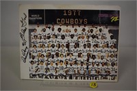 Autographed Team Photo Dallas Cowboys