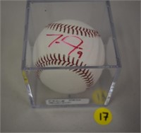 Autographed Baseball Travis Jankowski
